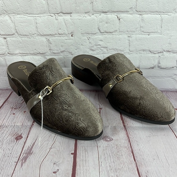 Bella Vita Shoes - Bella Vita Babs II Loafer Mule Taupe Velvet Size 10